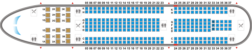 A330 seatmap